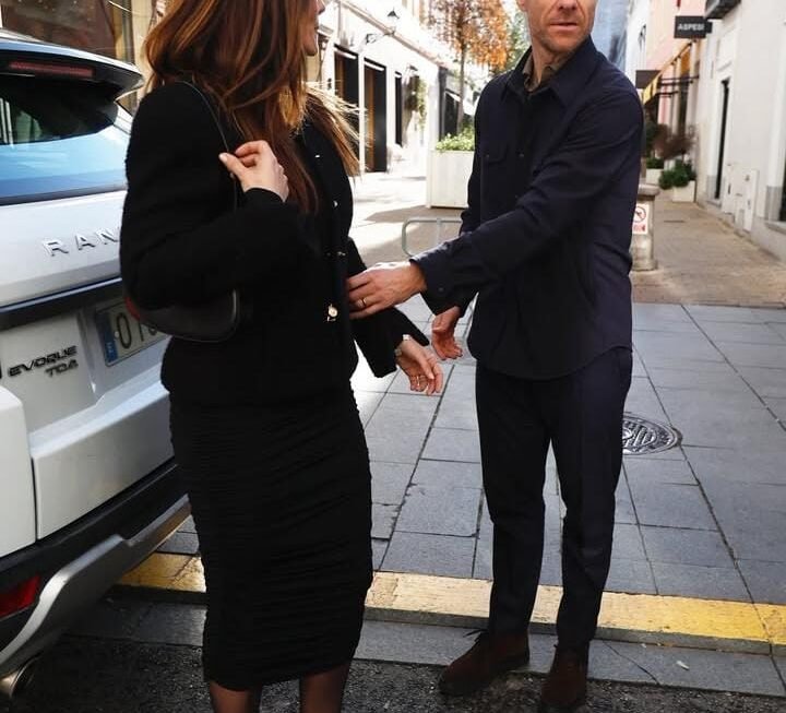 Xabi Alonso spotted in Madrid city with his wife few days after leaving real-madrid club